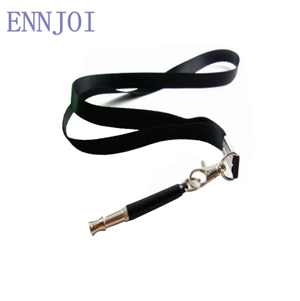 

Black Stainless Steel Ultrasonic Dog Training Whistle With Rope Outdoor Safety High Decibel Crackling Lifesaving Whistle