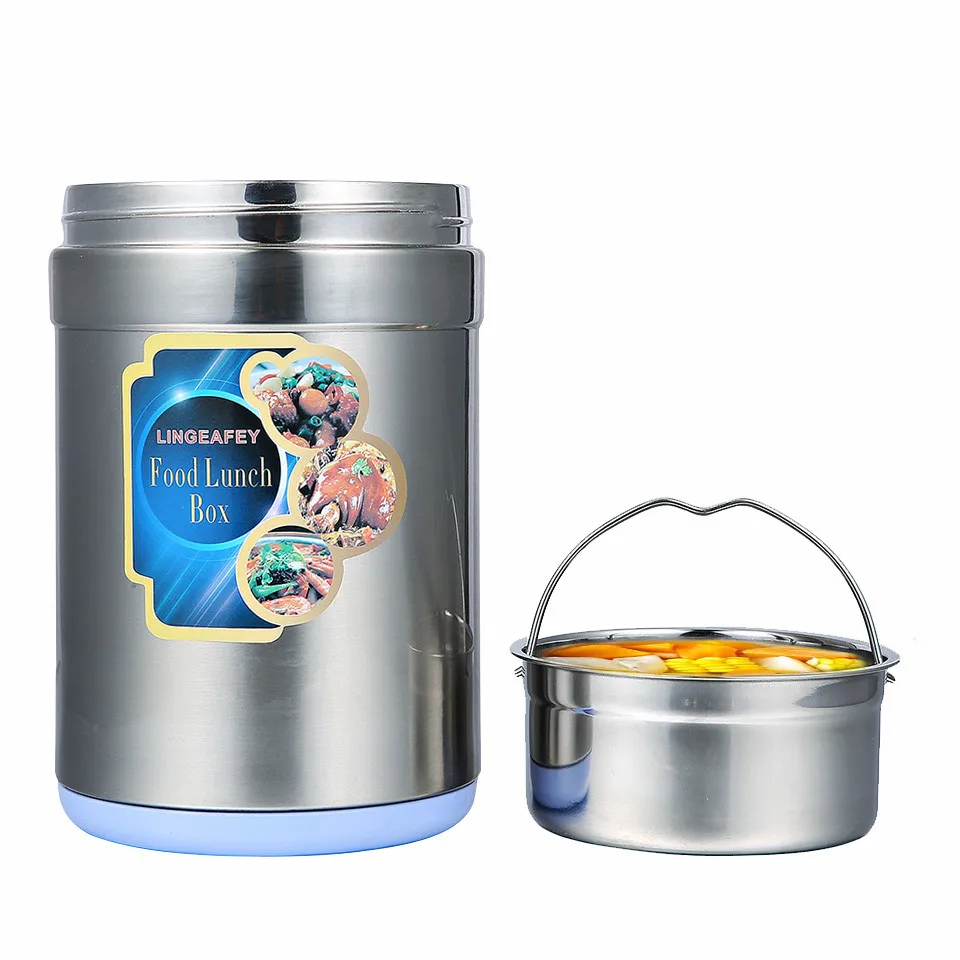 

Thermos Flask Container for Food Box Lunch Heated Food Vacuum Soup Container Bento Box Thermal 1.3L 1.0L New Lunchbox for Office