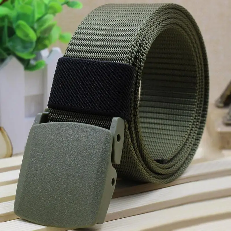Mens Camping Hiking Nylon Tactical Military Waist Canvas Belts Cummerbunds Strap