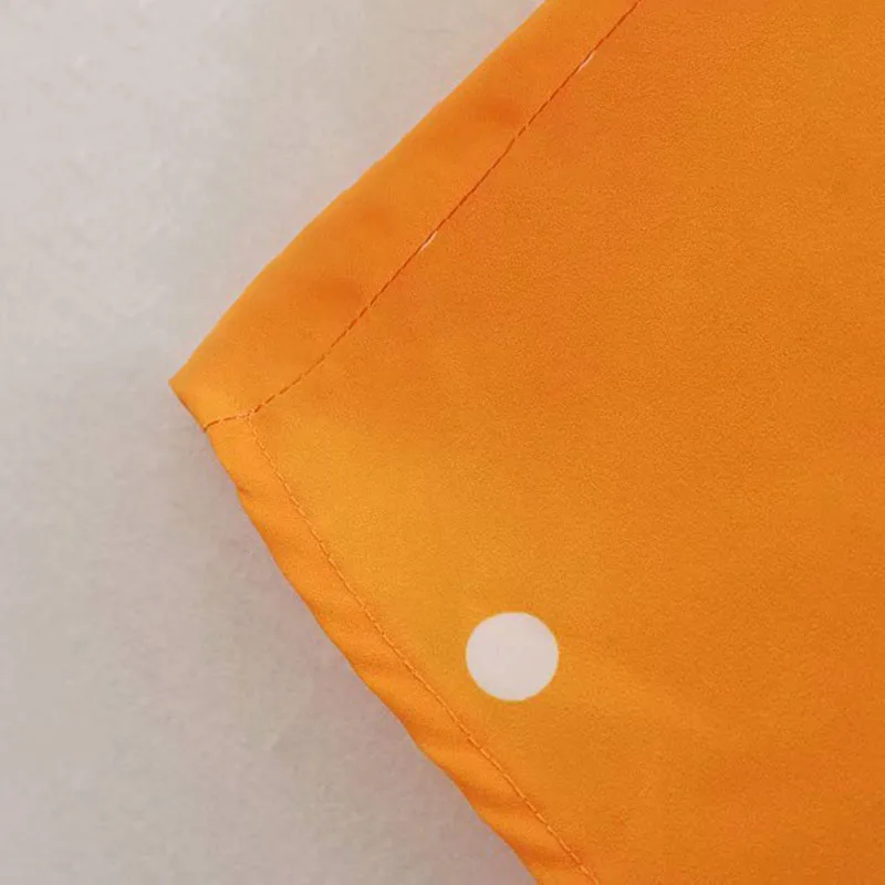 Deep V-Neck Orange Dress Women's Casual Slim Summer A-Line Short Sleeve Long Dot Dress Fashion Beach Loose Dresses