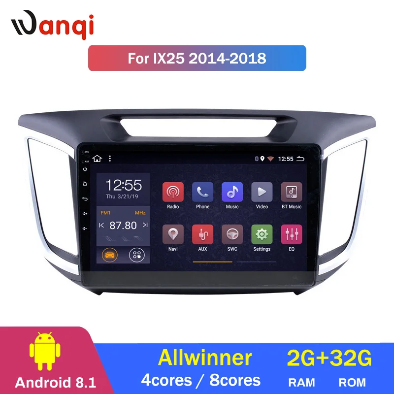 Cheap 2G RAM 32G ROM 10.1 Inch Android 8.1 GPS Navigation for Hyundai IX25 2014-2018 Stereo System 0