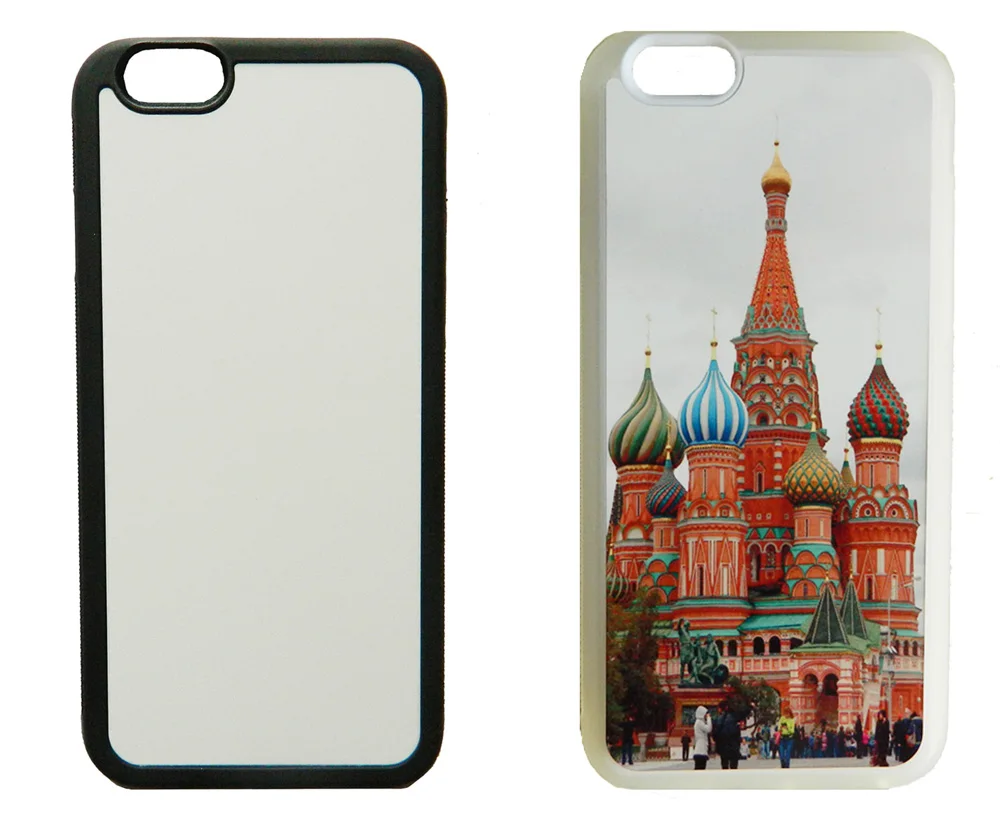 For iPhone 4s 5S SE 6 6S 7 plus 2d Rubber TPU sublimation