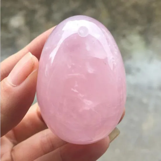 Натуральный розовый кварц в форме яйца целебный шар Сфера