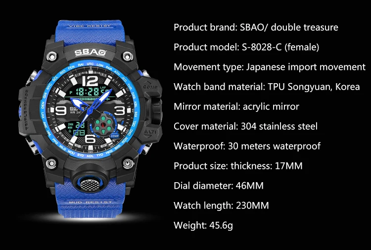 Любителей моды часы класса люкс цифровой Для Мужчин's Для женщин спортивные часы водонепроницаемые двойной Дисплей часы парные для мужчин
