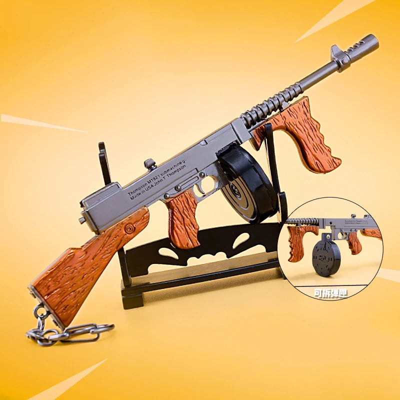 

Fortnight Keychain Toy Battle Royale Thomson Fortnited Gun Model Thomson Metal Weapon Toys Desktop Decoration
