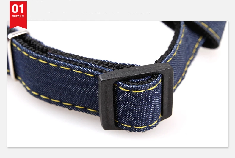 Pet Harness Jean Collar Chest Strap Rope Set Outdoor Sports Safety Lead Leash For Small Large Dogs Cat S M L XL Cloth Dog Chains (4)