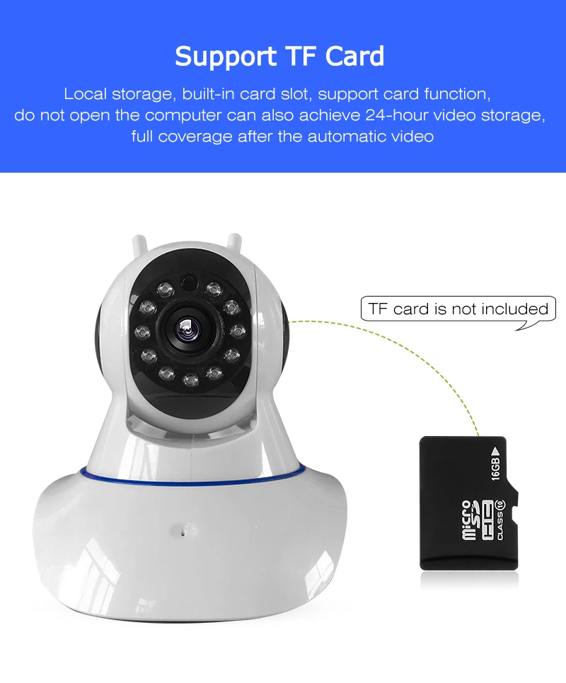 Home CCTV Security Camera 2MP 1080P Wifi IP Camera Wireless YOOSEE Camera for Elderly Baby Monitor with Night Vision 2-Way Audio