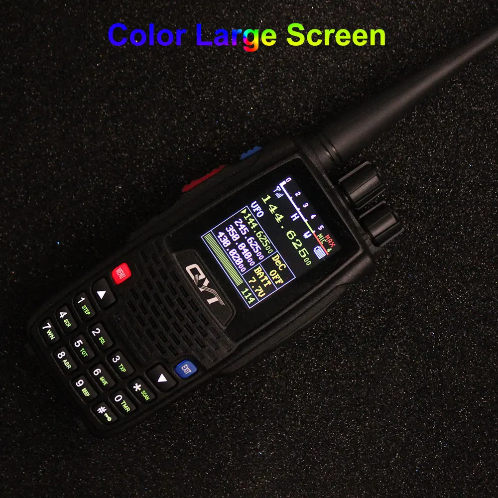 Estação de Rádio Walkie Talkie Quad Band Handheld Amador Intercom Kt8r Cor Display 5 w 2000 Mah fm Transceptor Qyt Kt-8r 2 Qyt KT 8R walkie talkie quad band