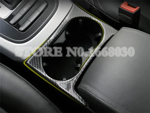 Углеродного волокна консоль держатель стакана воды Панель Накладка для Audi Q5 8R 2009- 1 шт