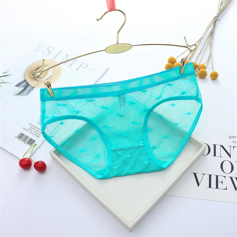 Sexy Seamless Briefs Transparent Women Underwear Panties Ultra-thin Women Briefs Lace Sexy Panty Cotton Underpants Plus Size 39 (6)