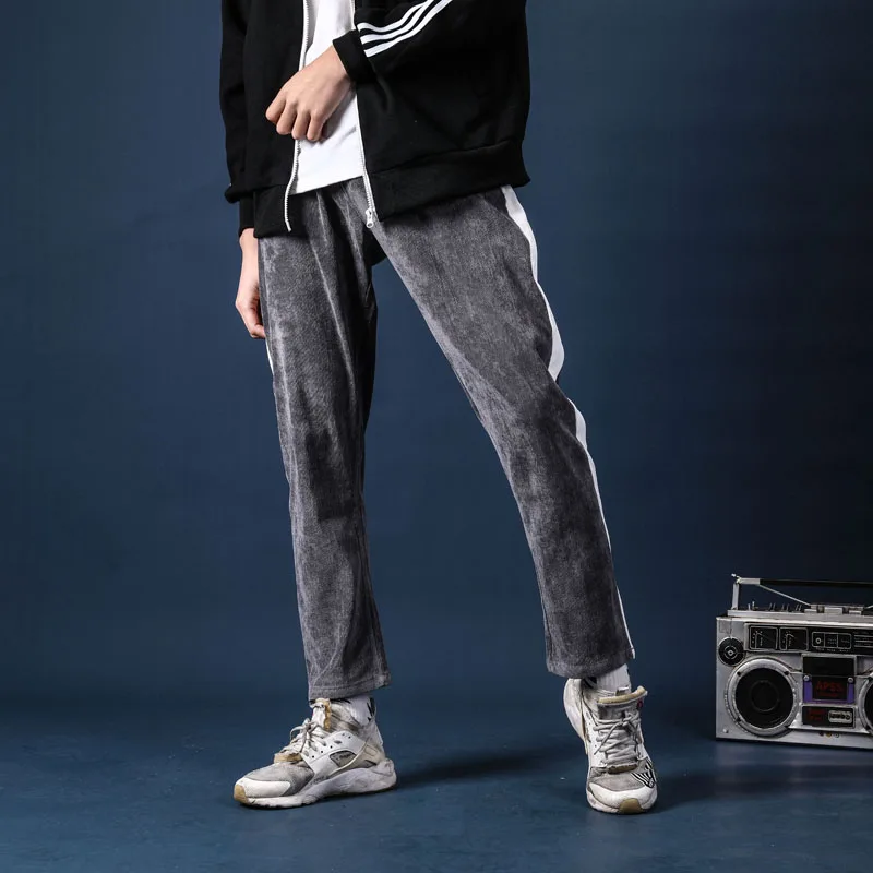 Ankle-length Pants Men Casual Trousers Spring New  Men's Casual Fashion Nine Cent Trousers Mens Joggers