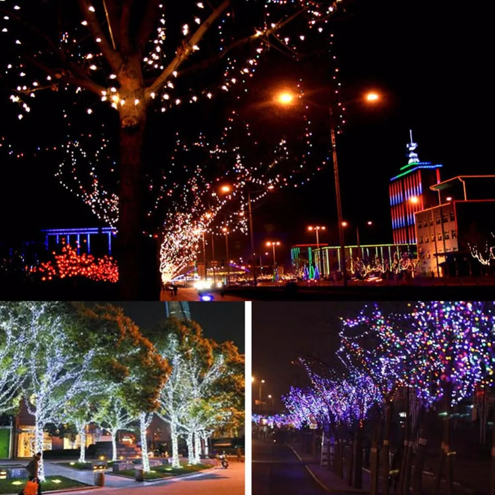

100 LED Outdoor Solar Powered String Light Garden Christmas Party Fairy Lamp