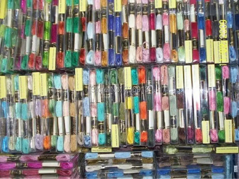 

Factory Shop Free Shipping Cross Stitch Embroidery Floss Thread High Quality Total 50 Pieces