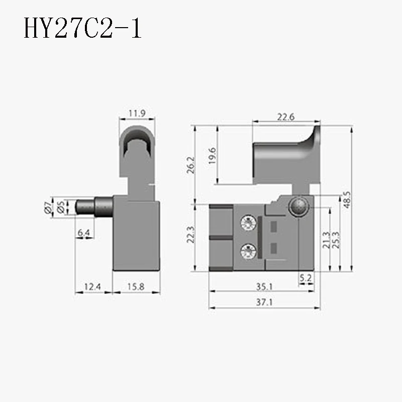 Interruptores de Botão, Martelo Elétrico, Serra Circular Cortador, HY27C, 125 V, 250V
