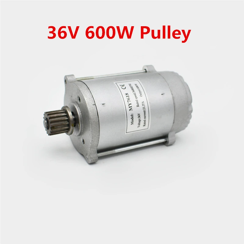 36V 600W Pulley Мини электрический скутер высокоскоростной постоянный магнит бесщеточный мотор MY7618 450 Вт 500 Вт 600 Вт 24 в 36 В - Цвет: 36V 600W Pulley