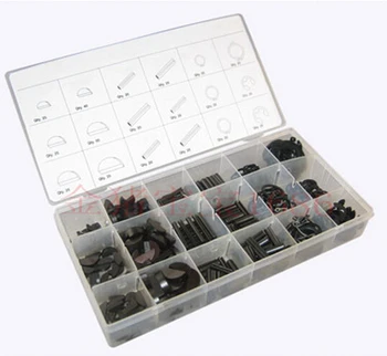 

2015 big promotion460PC seal set / elastic type E circlip ring / half / / cotter pin / crescent type /C key / pin