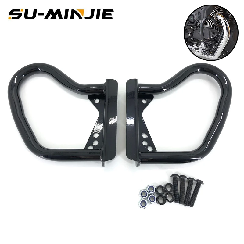 

NEW Black MOTO GUZZI V9 Roamer 2016 2017 2018frame of engine accessories collision rod protection device V9Bobber bumper