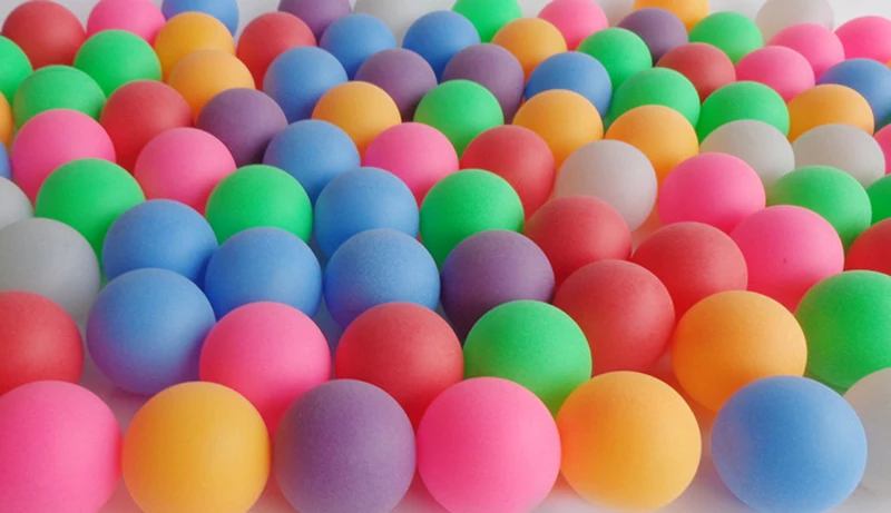 واحد حزمة الملونة بينغ بونغ كرات 40 مللي متر 2.4g الترفيه تنس طاولة كرات مختلطة الألوان ل عبة والنشاط مزيج اللون