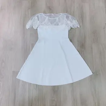 

In the summer of 2020 the new stitching A word set knitting lace western style dress