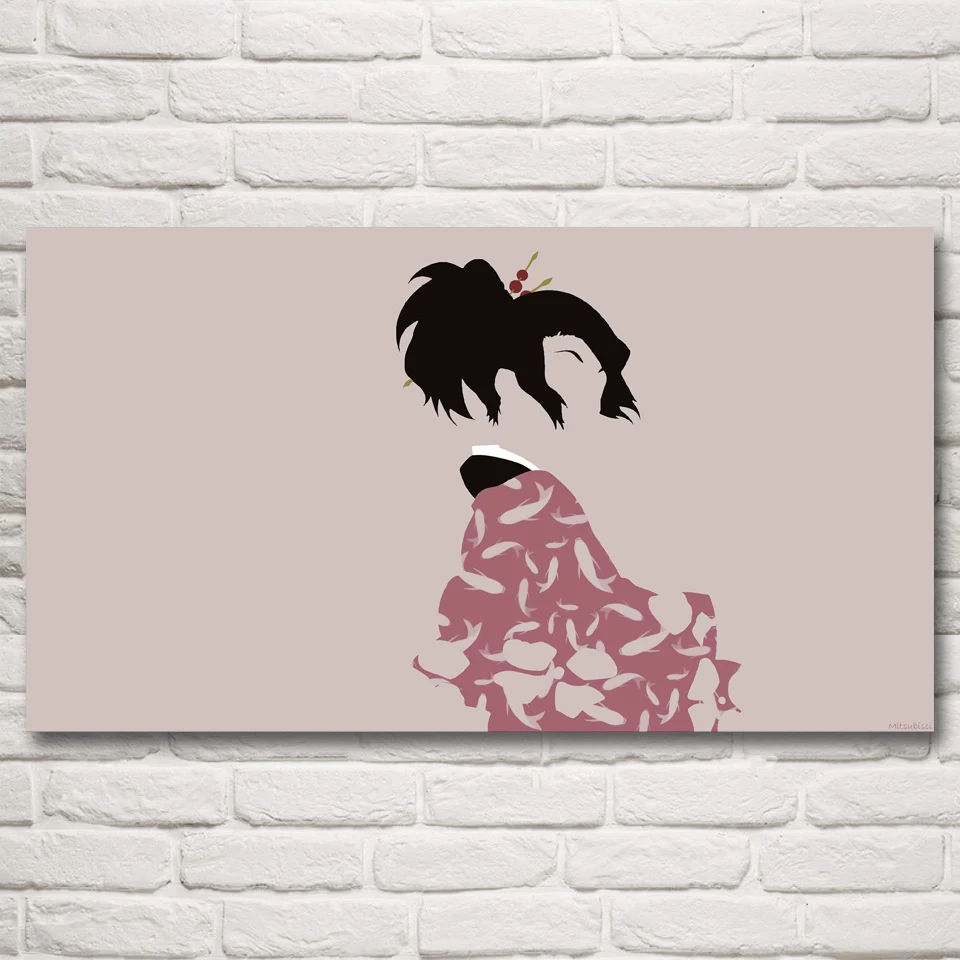 FOOCAME Samurai Champloo японское аниме искусство Шелковые Плакаты и принты Живопись Домашний декор настенные картины для гостиной 20x36 дюймов - Цвет: 004