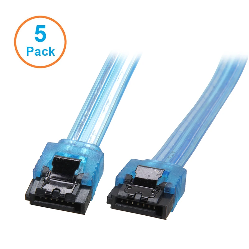 5PCS SATA 3 Cable,Super Speed SATA3 Controller to SSD HDD Hard Disk Drive SATA III Data Connector forASUS Gigabyte MSI Wholesale