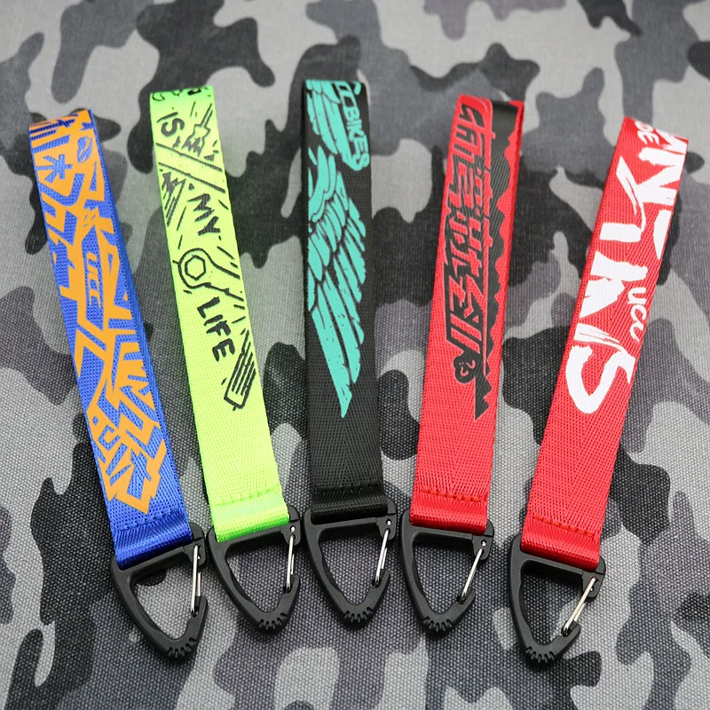 

Car Keychain Lanyard Hanging Strap Key Rope wMotorcycle Key Chain chaveiro paraith Clip Buckle Quick Release Key Chain