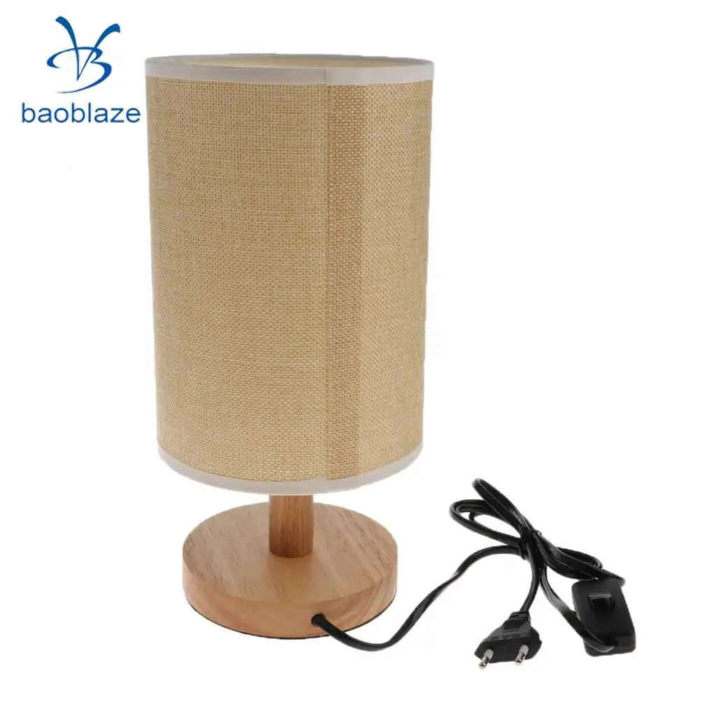 Baoblaze EU Standard Bedside Lamp Light Shade Cover Fabric Lampshade Bar Cafe Bedroom Office Study