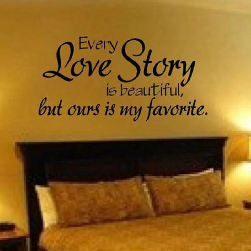 Buy large size free shipping romantic bedroom sticker