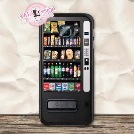 Snack Drinks Vending Machine Case For Samsung Galaxy S9 S8