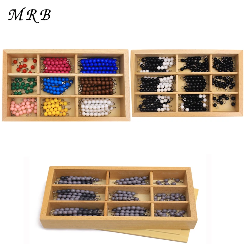 Wooden Toys Montessori Educational Wooden Toy Checker Board Beads Math Toys Early Childhood Preschool Training Learning 200 sets of wooden pile two scenes bottled blocks children s early childhood educational toys