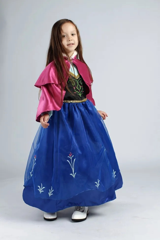 E-babe/, новинка года, лидер продаж, весенне-осеннее детское платье с длинными рукавами и рисунком Анны для девочек+ накидка
