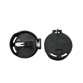 

CR2032 Battery Button 100PCS Cell Coin Holder Socket Case Black