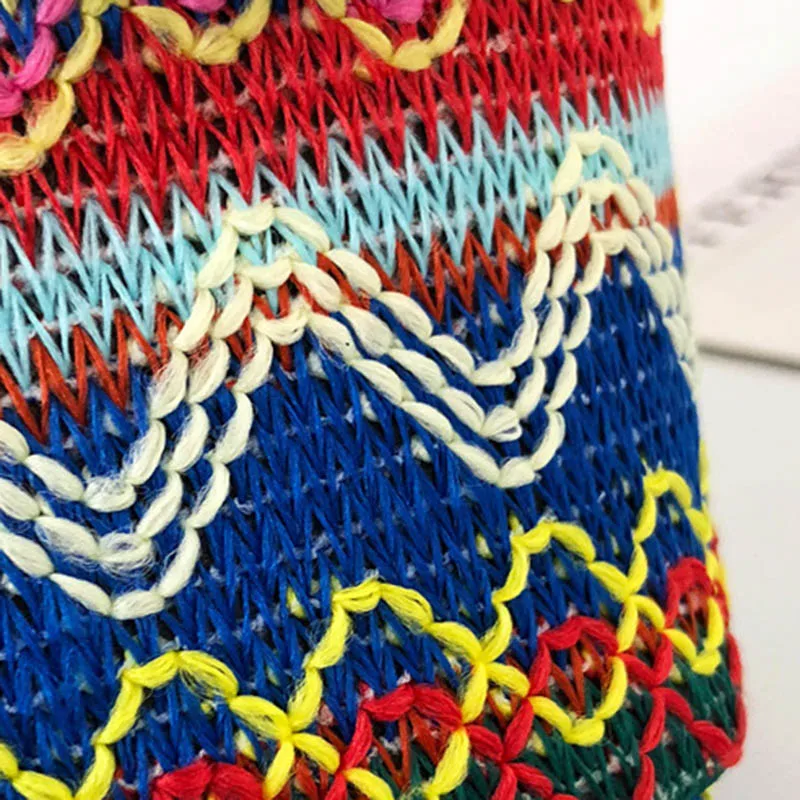 Summer Women Tassel Casual Straw Bags INS Popular Female Handbag Fashion Lady Chains Shoulder Bag Holiday Weave Crossbody SS3288 (13)