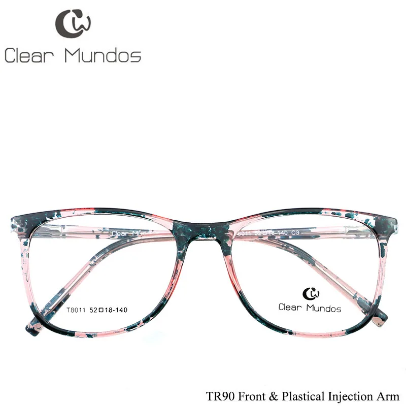 CLEAR MUNDOS TR90 Glasses Frame for Adults Prescription Eyeglasses New Myopia Optical Frames Clear lens Eyeglasses for T8011 CLEAR MUNDOS TR90 Glasses Frame for Adults Prescription Eyeglasses New Myopia Optical Frames Clear lens Eyeglasses for T8011