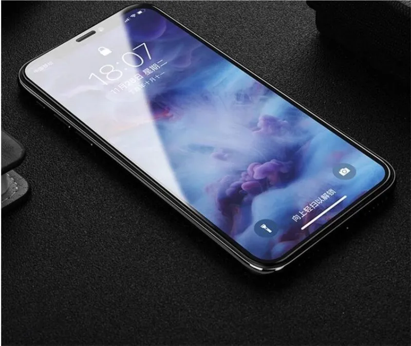 0,23 мм 3D изогнутое закаленное стекло для iPhone X, рониканский Мягкий край, высокое разрешение, анти-синий светильник, Защита экрана для iPhone XS