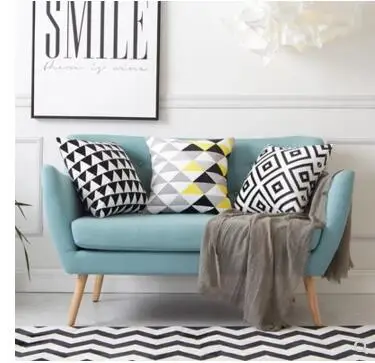 

45/50/55/60cm double faced simple geometric cushion cover striped pillowcase bed decorative throw pillow covers decoration