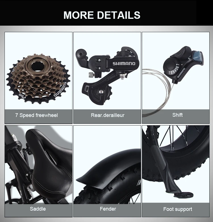 20inch electric mountian bicycle 48V 15ah lithium battery 500w rear wheel motor max speed 40km/h range 50-60km snow fat HTB19.9bafvsK1RjSspdq6AZepXar - 20inch electric mountian bicycle 48V 15ah lithium battery 500w rear wheel motor max speed 40km/h range 50-60km snow fat