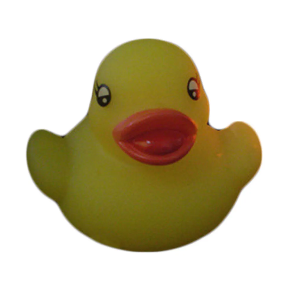 1 PC Rubber Colour Changing Ducks Fun Kids Bath Toy New Baby Duck LED