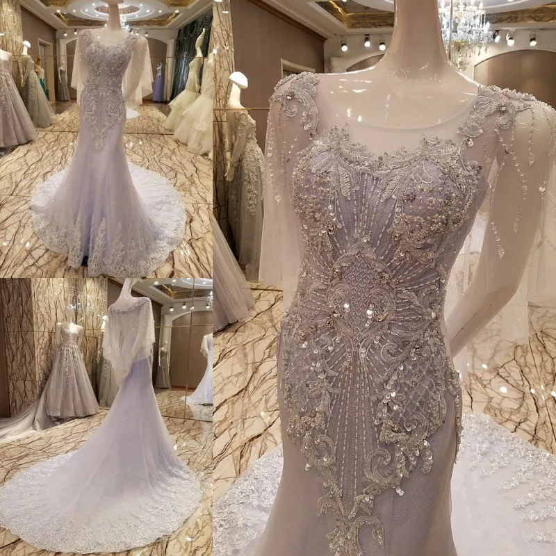 

Custom Made 2017 New Design Mermaid Backless Crystal Beading Sexy Luxury Muslim Evening Dresses Party Dress Prom Gowns PS24