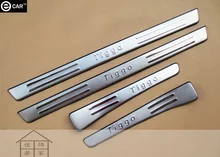 door sill strip for 2009 chery tiggo stainless steel Threshold strip exterior decoration strip body protectors welcome pedal