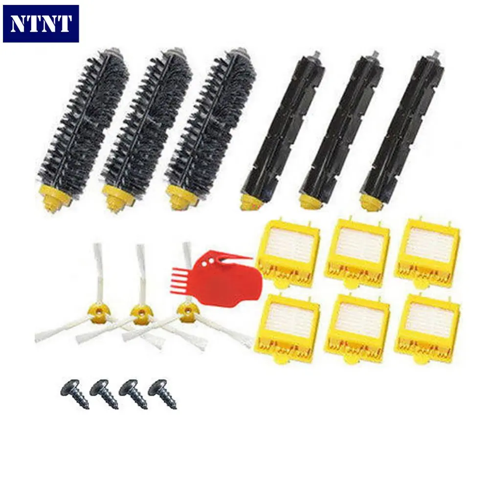 NTNT Free Post New Hepa Filters 760 770 780 Series & Brush Pack Kit 3 Armed For iRobot Roomba 700 Series new extractor brushes kit new filters brush pack kit for 800 900 series