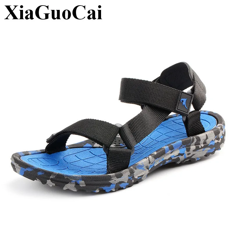 

New Men Sandals for Summer Casual Shoes Soft Light Design Breathable Slip-on Adult Male Beach Sandals Camo Slippers Anti-skid