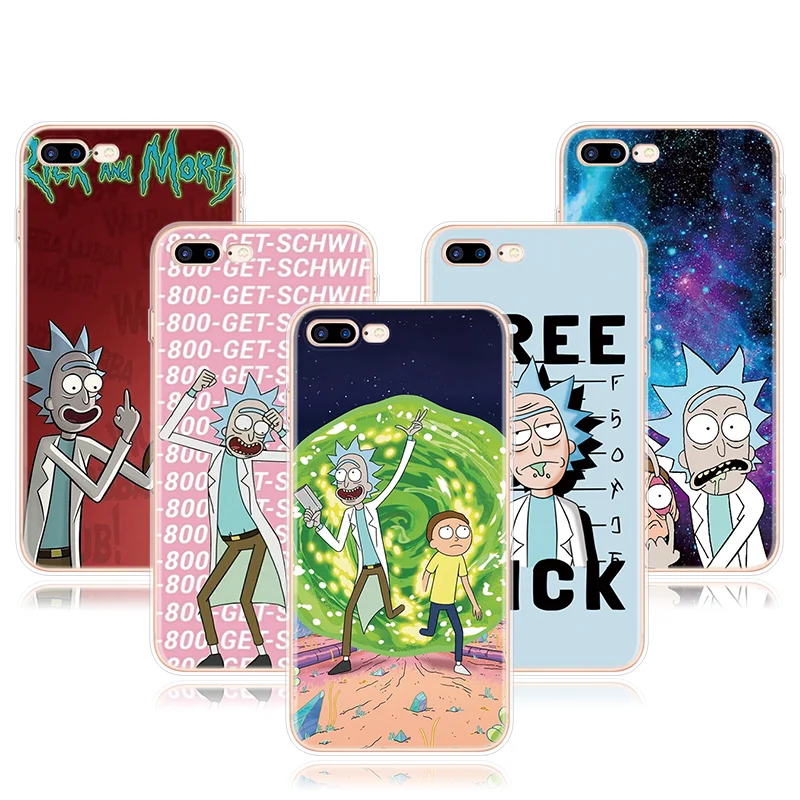 

Rick And Morty Funny Cartoon Comic Cover For iPhone X 11 Pro XS Max XR Coque For iPhone 7 Plus 8 6S 6 Plus 5 5S SE Soft TPU Case