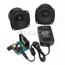 TDA7297B Digital Amplifier 15W+15W Dual-Channel Audio Control Module+3 inch 4Ohm15W Full Range Audio Speaker+DC12V Power adapter