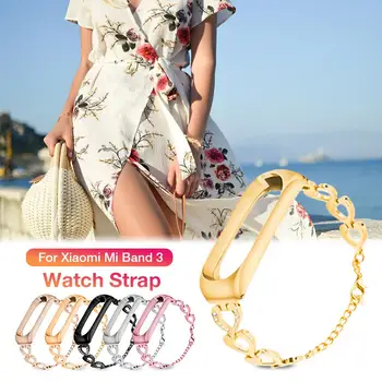 

Metal Watch Bands Replacement Wristband For Xiaomi Band 3 Smart Bracelet NFC Accessories Wrist Band Straps For Xiaomi Miband 3