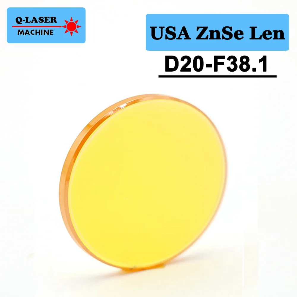 

USA CVD ZnSe Co2 Laser Focus Lens 20mm Diameter FL 38.1mm 1.5inches