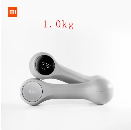 xiaomi Move It Beat гантели портативный мини usb зарядка триколор Смарт спортивные гантели фитнес оборудование - Цвет: 1.0kg