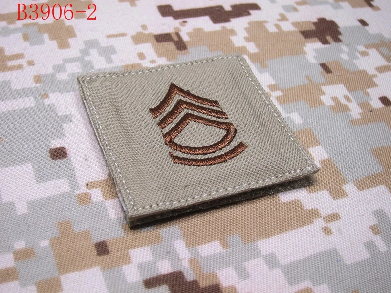 Загар фон загар дизайн армии США ранг Военная Вышивка патч знаки отличия