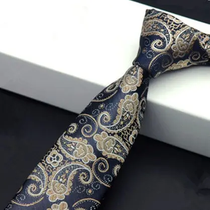 Мужские Высокая мода нано водонепроницаемые мужские черные галстуки для худой шеи тонкие галстуки для мужчин узкие галстуки жаккард корбата 5,5 см - Цвет: Cashew flowers