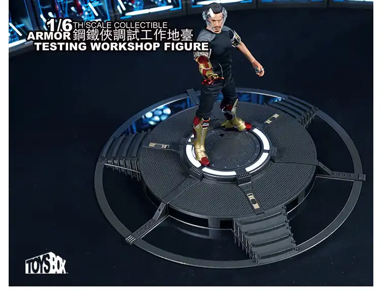 TOYS-BOX SHF 1//12 Scale Iron Man Tony Test Desk 6/'/' Debugging Scene Workbench